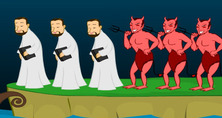Puzzle-igra-sa-svecenicima-i-demoni